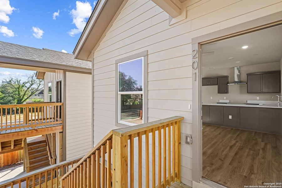 Exterior details and patio area of a home in , San Antonio (Image 3).