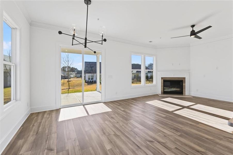Spacious, unfurnished interior of a new home in The Reserve at Bells Ferry, Kennesaw (Image 29).