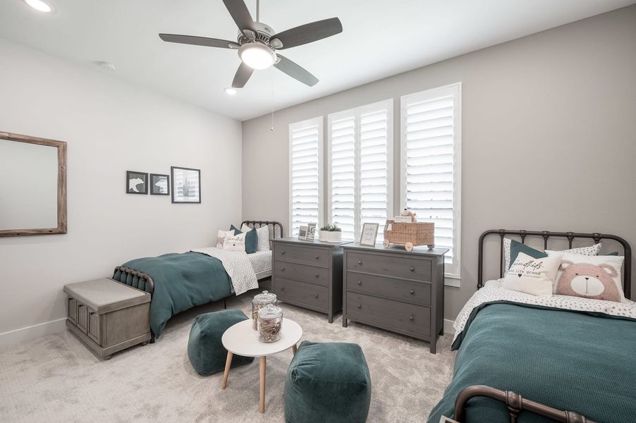 Representative furnished interior of a home built from the Carignan by Tri Pointe Homes in Woodson’s Reserve, Spring (Image 71).