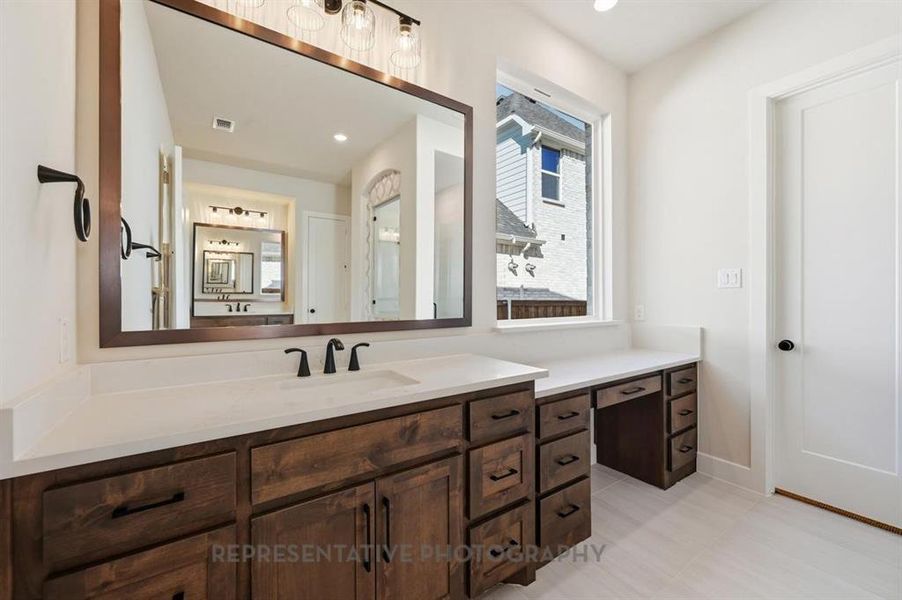 Furnished interior view inside a new home in Star Trail: 65ft. lots, Prosper (Image 17). Furnished interior view inside a new home in Star Trail: 65ft. lots, Prosper (Image 17).