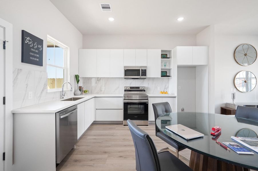 Furnished interior view inside a new home in , Houston (Image 14). Furnished interior view inside a new home in , Houston (Image 14).