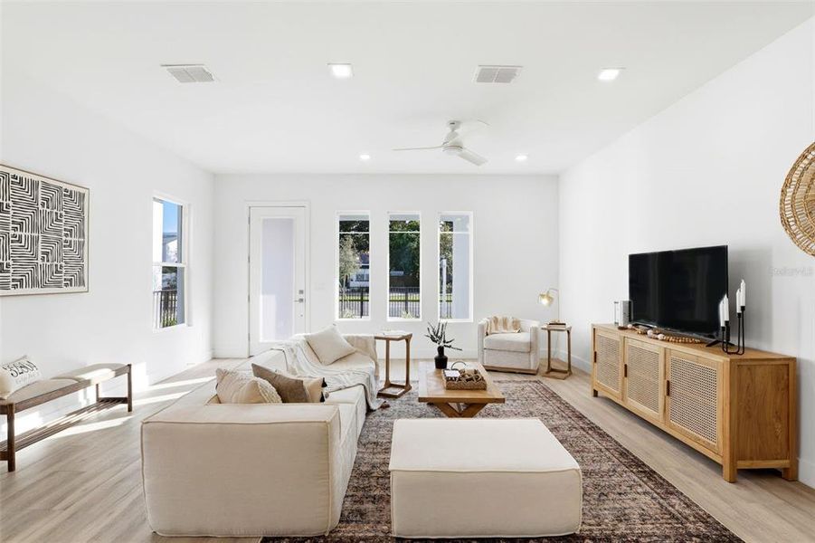 Furnished interior view inside a new home in , Orlando (Image 12).