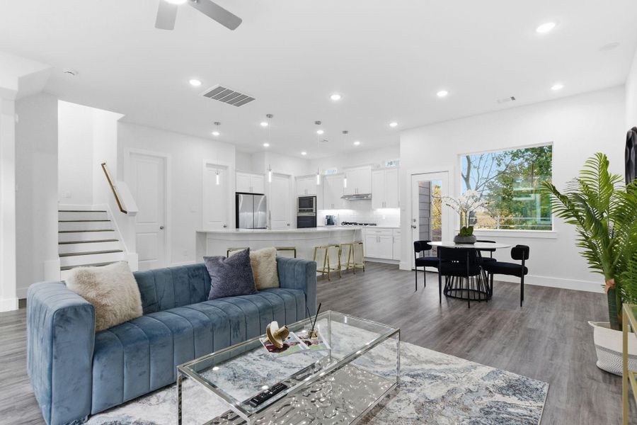 Furnished interior view inside a new home in , Houston (Image 40).