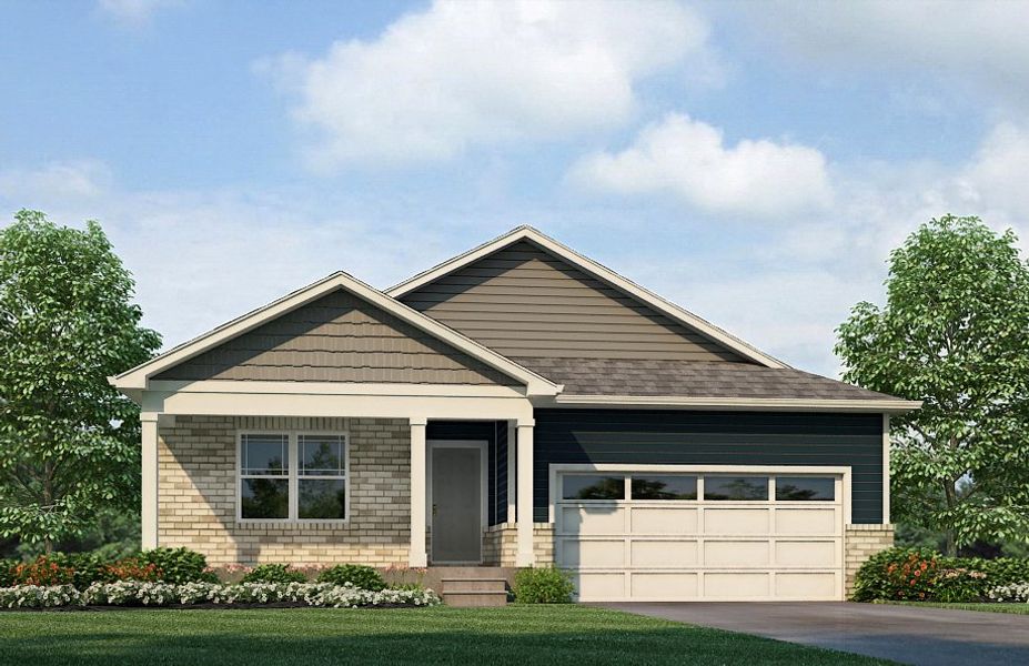 Representative exterior photo of a completed home built from the Chatham by D.R. Horton in Timberleaf, Thornton, CO (Image 22).