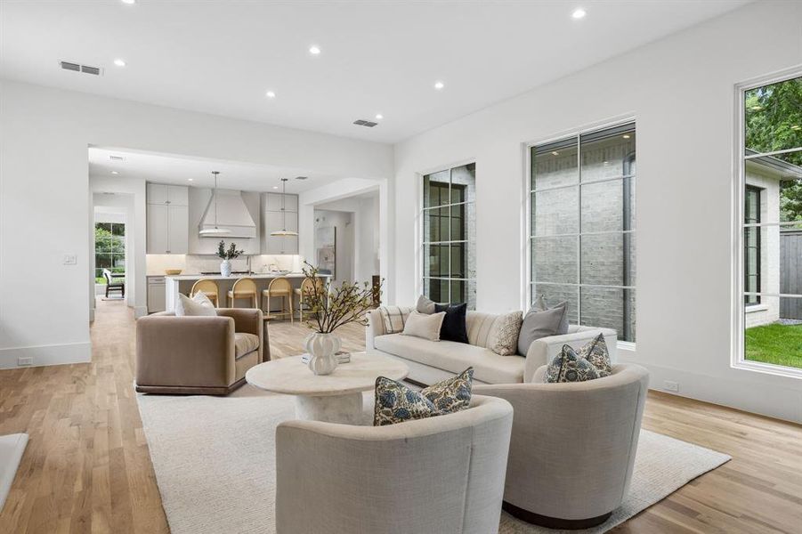 Furnished interior view inside a new home in , Dallas (Image 18).