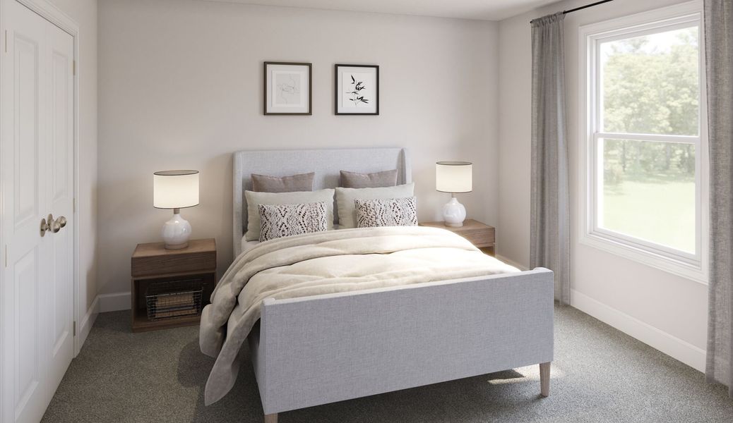 Photo representation of the Henderson plan. Colors, finishes and options will vary.