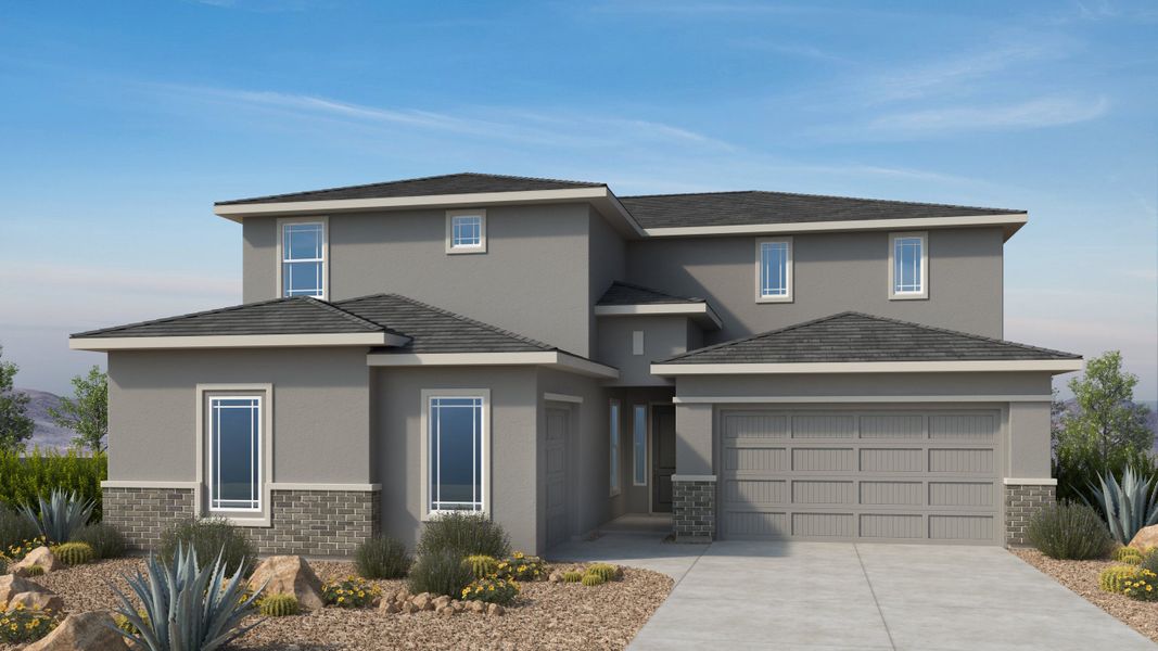 Representative exterior photo of a completed home built from the Glacier by Taylor Morrison in Verdin Passage Collection, Phoenix, AZ (Image 5).
