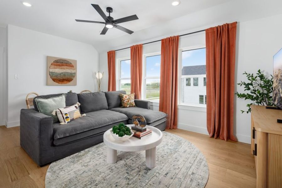 Furnished interior view inside a new home in Chelsea Commons, Allen (Image 10).