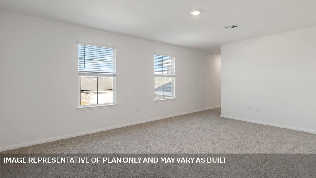 Spacious, unfurnished interior of a new home in Bar W Ranch, Leander (Image 13).