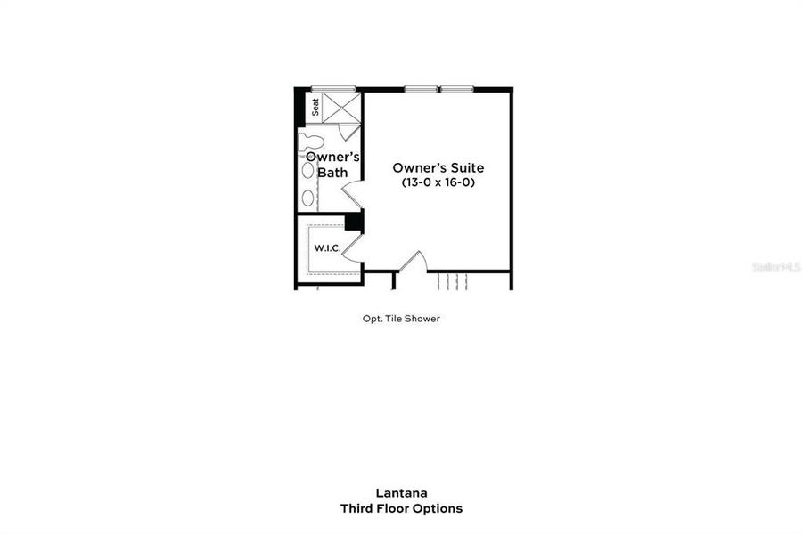 2D floor plan layout of this home in Parkview at Hamlin, Winter Garden, FL (Image 4).