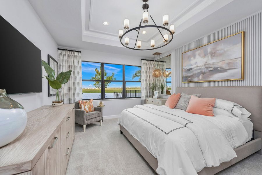 Representative furnished interior of a home built from the Bimini by GL Homes in Valencia Parc at Riverland, Port St. Lucie (Image 20).