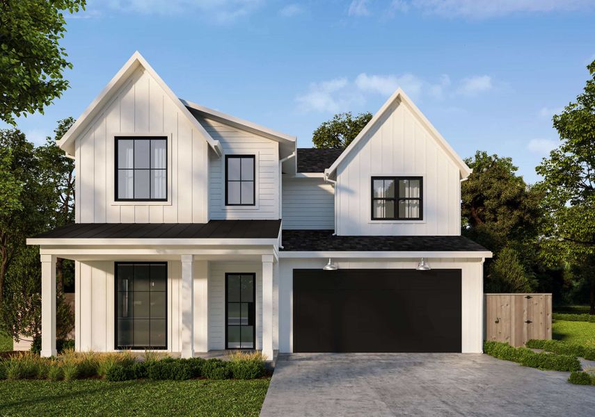 Front exterior of a new home in , Dallas, TX, highlighting curb appeal (Image 1). Front exterior of a new home in , Dallas, TX, highlighting curb appeal (Image 1).
