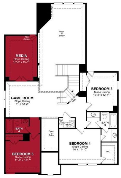 Beazer Homes Valencia on the Lake Summerfield Floorplan.