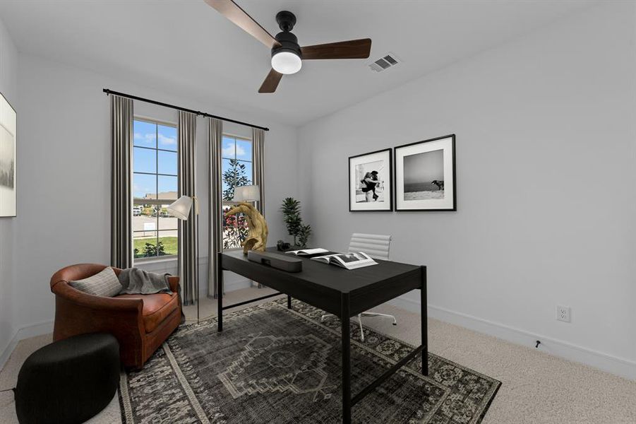 Furnished interior view inside a new home in Heath Golf & Yacht Estates, Heath (Image 19).