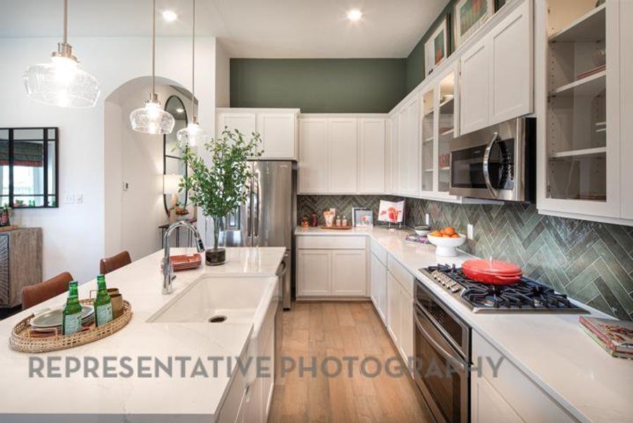 Furnished interior view inside a new home in Gateway Village - The Reserve: 50ft. lots, Denison (Image 15). Furnished interior view inside a new home in Gateway Village - The Reserve: 50ft. lots, Denison (Image 15).