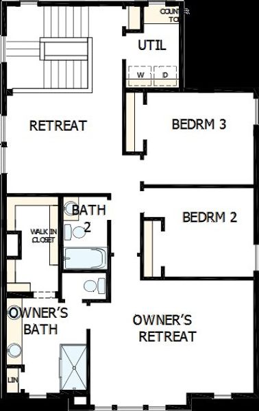 2D floor plan layout of this home in Painted Prairie Cottage, Aurora, CO (Image 5). 2D floor plan layout of this home in Painted Prairie Cottage, Aurora, CO (Image 5).