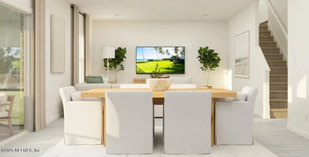 Furnished interior view inside a new home in Silver Meadows at SilverLeaf: Silver Meadows 50s, St. Augustine (Image 21).
