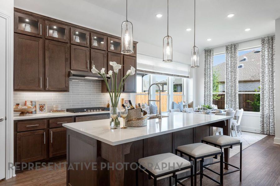 Furnished interior view inside a new home in 6 Creeks at Waterridge, Kyle (Image 10).