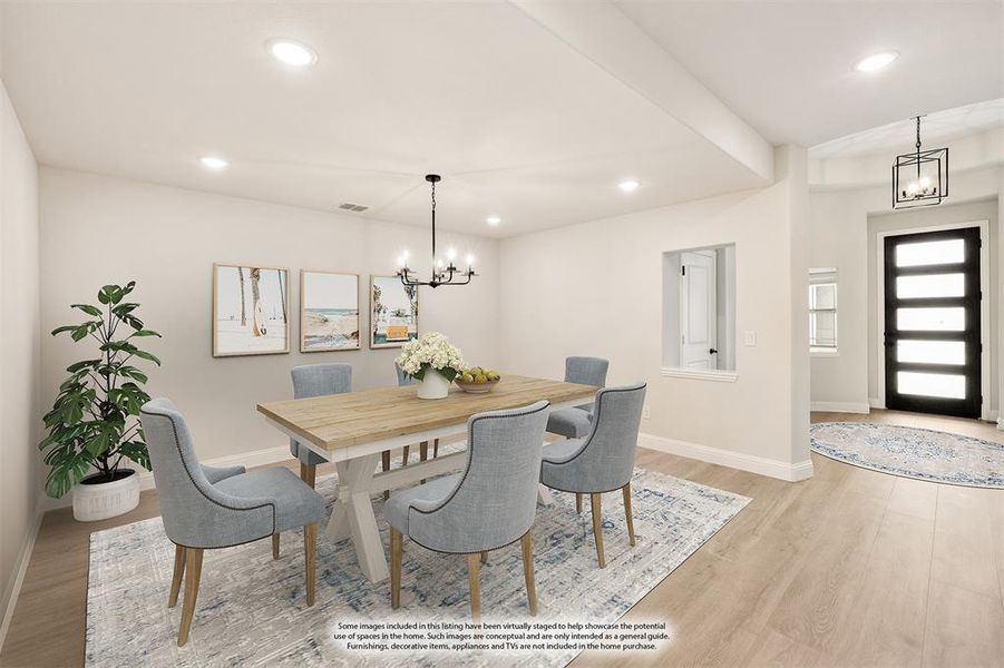 Furnished interior view inside a new home in West Crossing, Anna (Image 15). Furnished interior view inside a new home in West Crossing, Anna (Image 15).