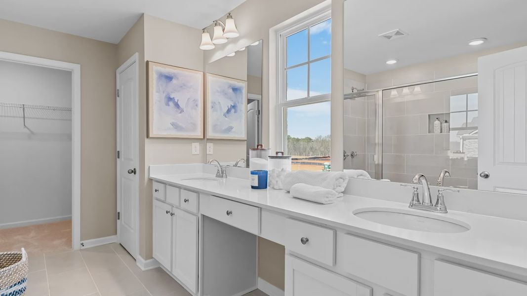Representative furnished interior of a home built from the Wynwood by DRB Homes in Cottages of Bearwood, Mount Pleasant (Image 46).
