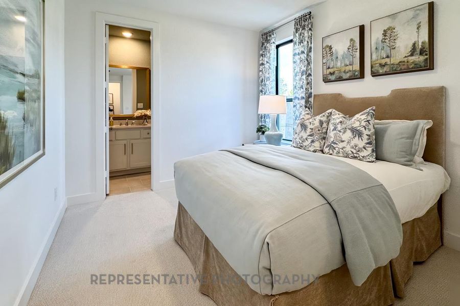 Furnished interior view inside a new home in 6 Creeks at Waterridge, Kyle (Image 7).