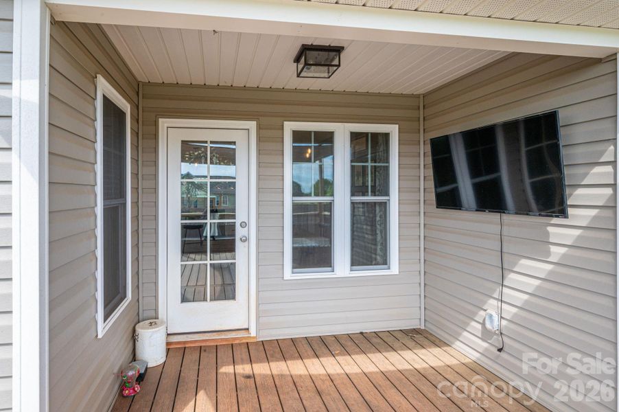 Exterior details and patio area of a home in , Lincolnton (Image 25).