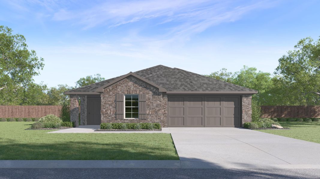 Representative exterior photo of a completed home built from the The Camden by D.R. Horton in Everest Heights, Lubbock, TX (Image 2). Representative exterior photo of a completed home built from the The Camden by D.R. Horton in Everest Heights, Lubbock, TX (Image 2).