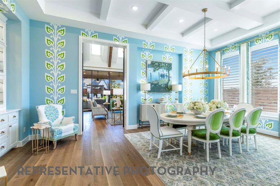 Furnished interior view inside a new home in Wildflower Ranch, Dish (Image 22).
