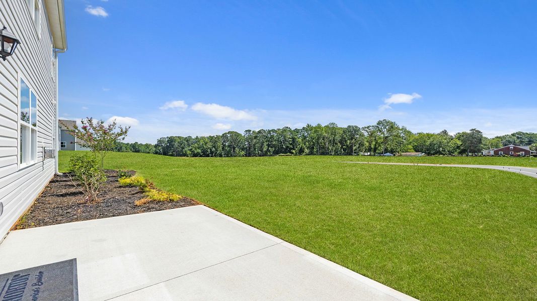 Exterior details and patio area of a home in Spring Ridge, Anderson (Image 24).