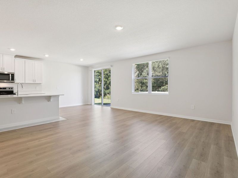 Spacious, unfurnished interior of a new home in Springs at Lake Alfred - Signature Series, Lake Alfred (Image 7). Spacious, unfurnished interior of a new home in Springs at Lake Alfred - Signature Series, Lake Alfred (Image 7).