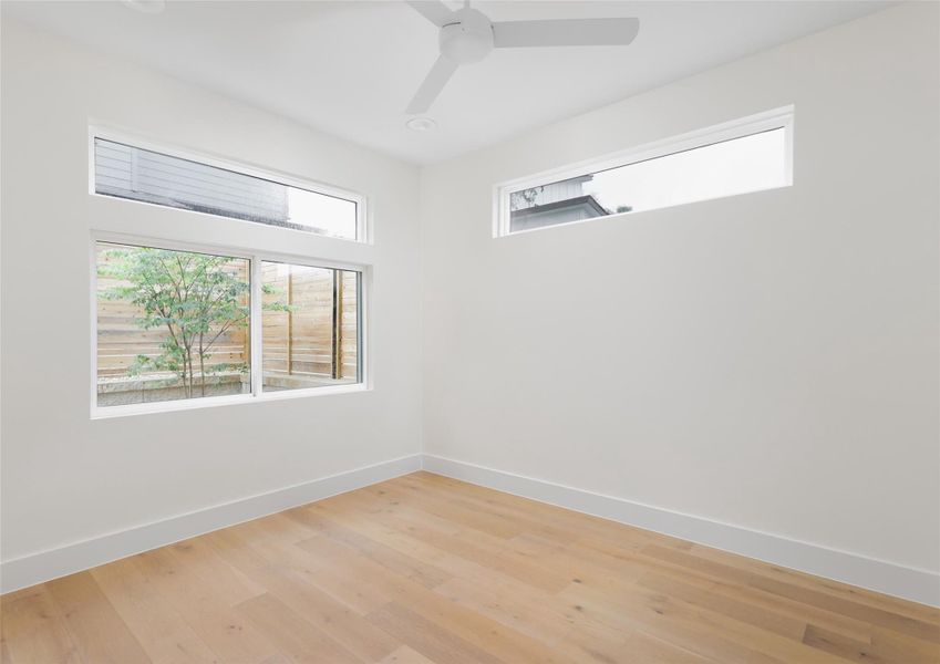 Main floor secondard bedroom.