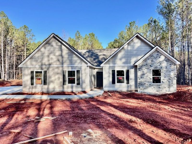 In-progress construction of a new home in Forrest Farms, Greenville, GA (Image 2).
