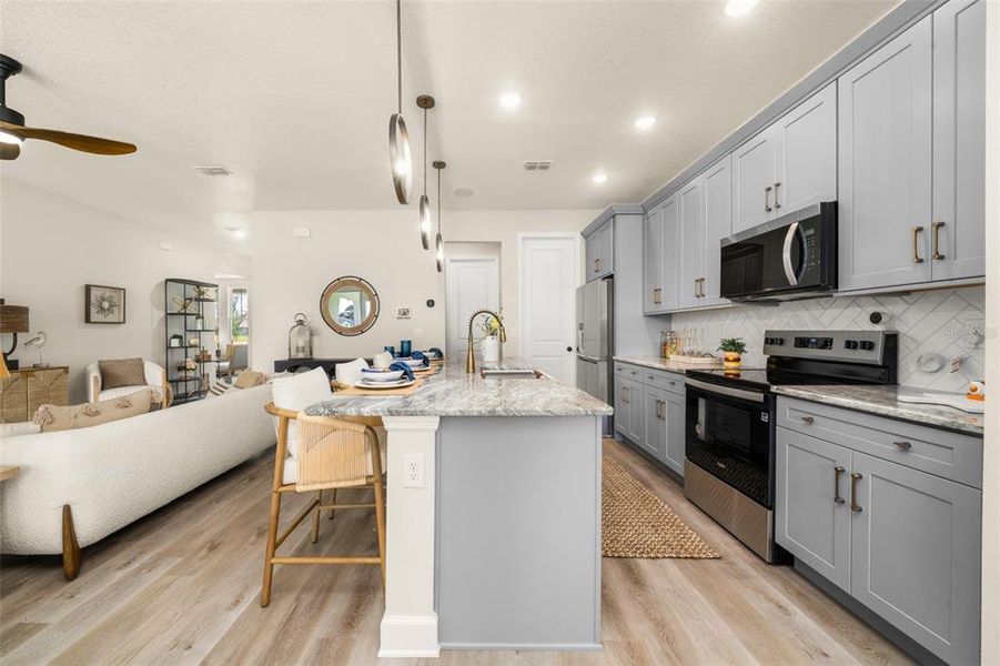 Furnished interior view inside a new home in , Sebring (Image 55).