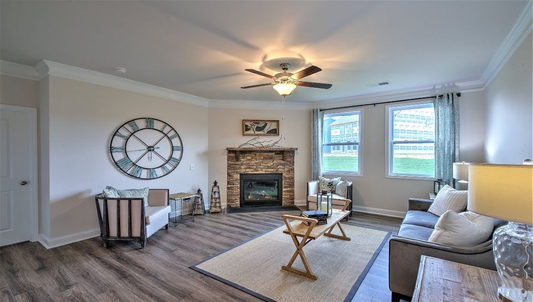Representative furnished interior of a home built from the Dover by D.R. Horton in Cantrell Hills, Hendersonville (Image 13).
