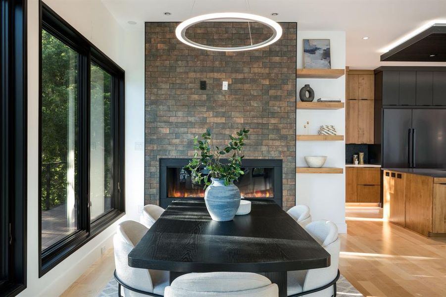 Furnished interior view inside a new home in , Oak Point (Image 14).