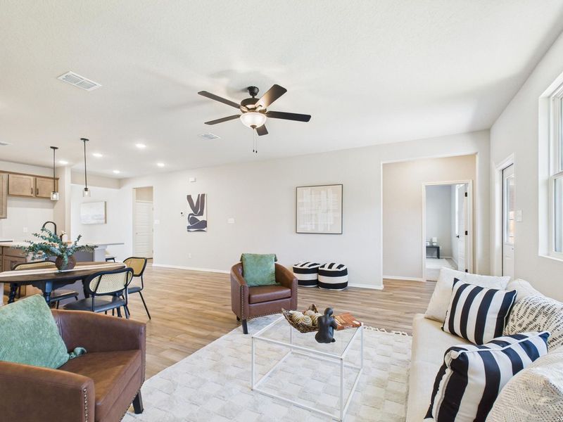 Furnished interior view inside a new home in Bricewood, San Antonio (Image 19).