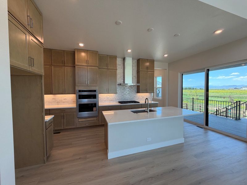 Furnished interior view inside a new home in Kitchel Lake at Serratoga Falls, Timnath (Image 4).