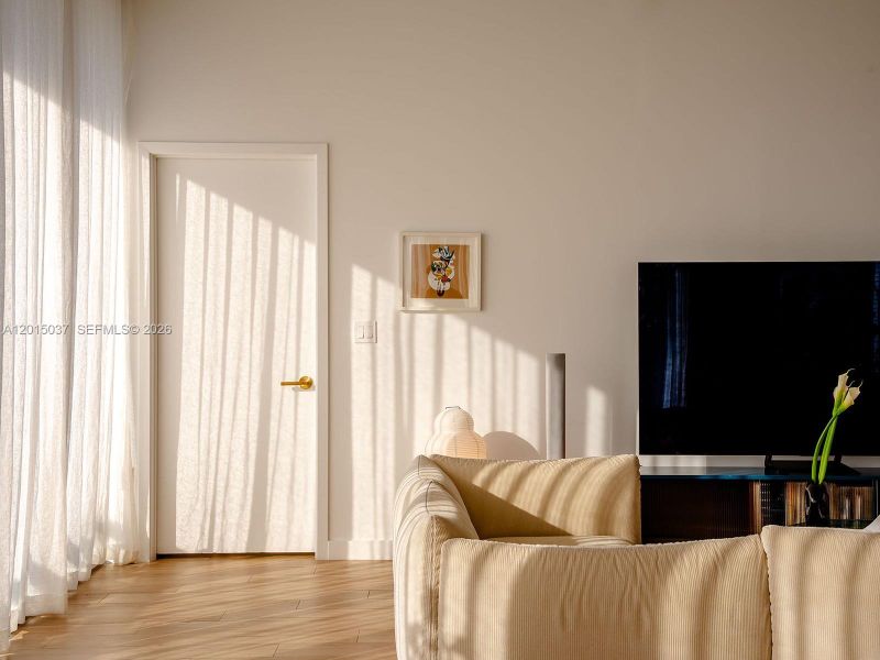 Furnished interior view inside a new home in , Miami (Image 9).