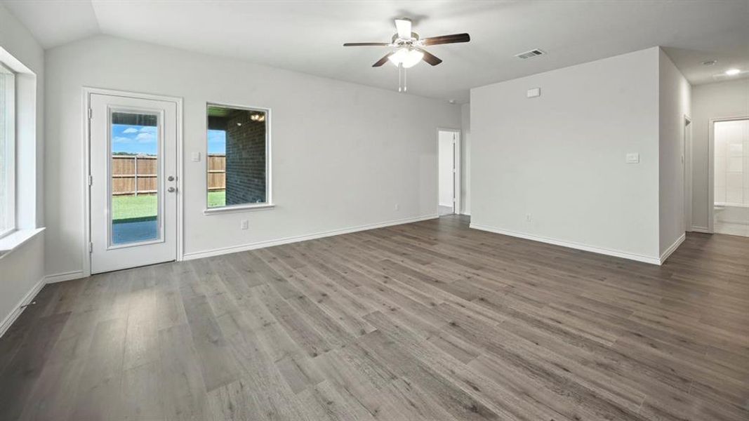 Spacious, unfurnished interior of a new home in Fireside by the Lake, Garland (Image 15). Spacious, unfurnished interior of a new home in Fireside by the Lake, Garland (Image 15).