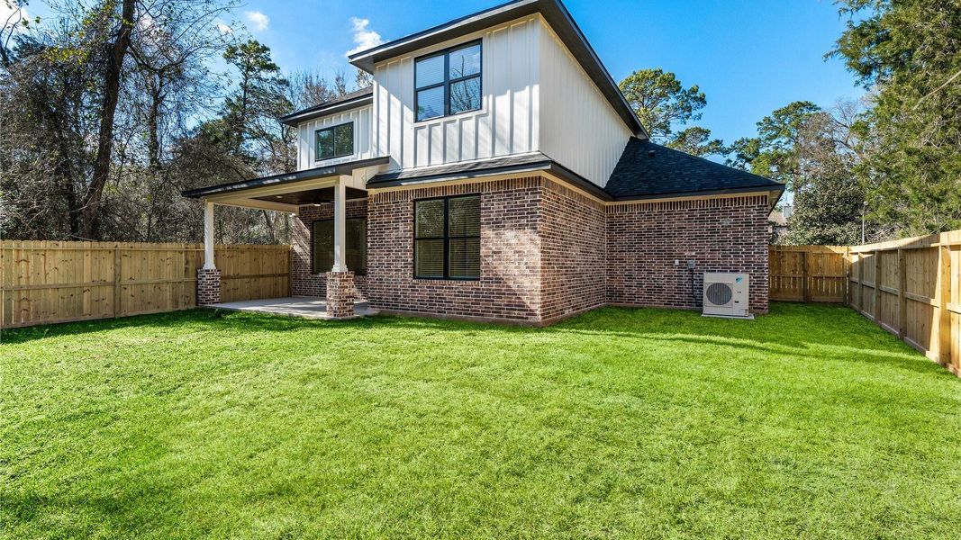 Exterior details and patio area of a home in , Montgomery (Image 4). Exterior details and patio area of a home in , Montgomery (Image 4).