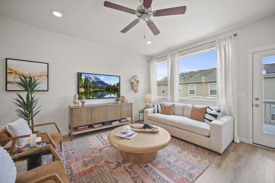 Representative furnished interior of a home built from the Carnation by View Homes in Ridge at Lorson Ranch, Colorado Springs (Image 17).