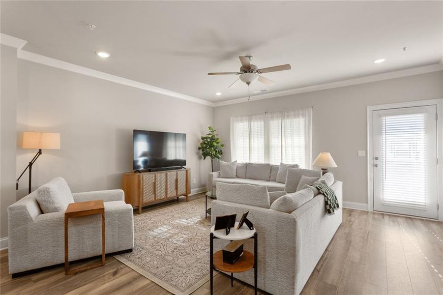 Furnished interior view inside a new home in Terrace at Riverview Landing, Smyrna (Image 29).