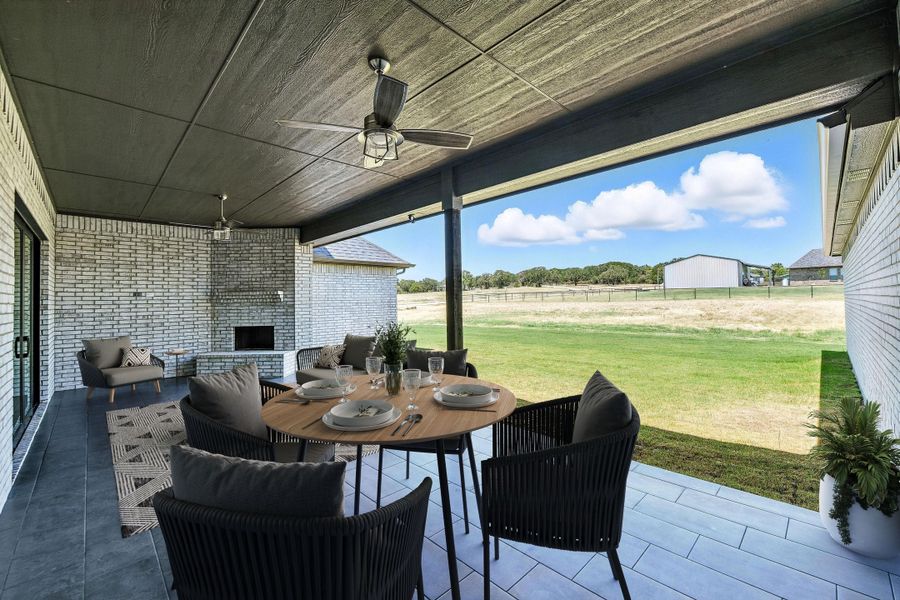 Representative furnished interior of a home built from the The Baytown by Kenmark Homes in Aledo Heights - Aledo ISD, Aledo (Image 8).