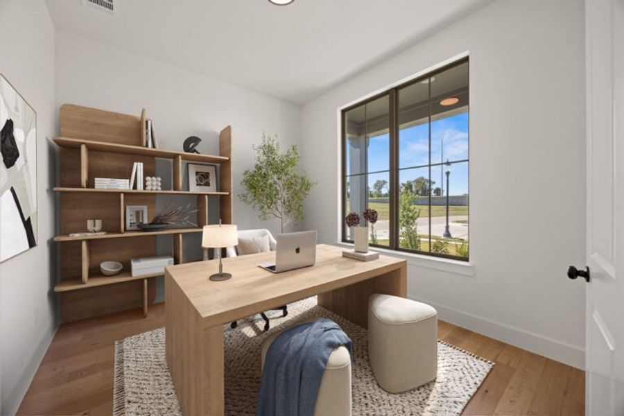 Furnished interior view inside a new home in Chatham Reserve, Providence Village (Image 7).
