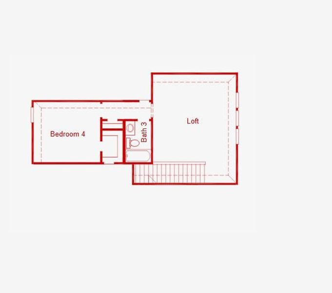 2D floor plan layout of this home in Painted Tree, McKinney, TX (Image 3). 2D floor plan layout of this home in Painted Tree, McKinney, TX (Image 3).