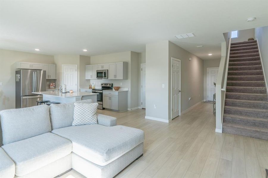 Furnished interior view inside a new home in Pasadena Point, Wesley Chapel (Image 17). Furnished interior view inside a new home in Pasadena Point, Wesley Chapel (Image 17).