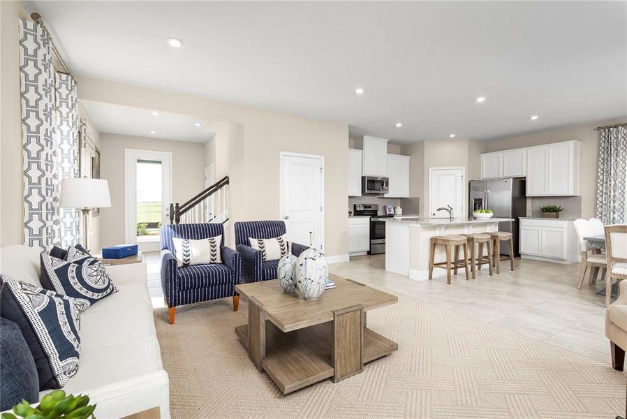 Furnished interior view inside a new home in Cypress Ridge Ranch, Wimauma (Image 4).
