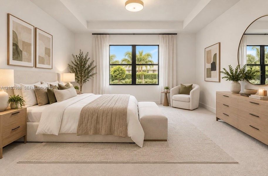 Furnished interior view inside a new home in , Boca Raton (Image 12).