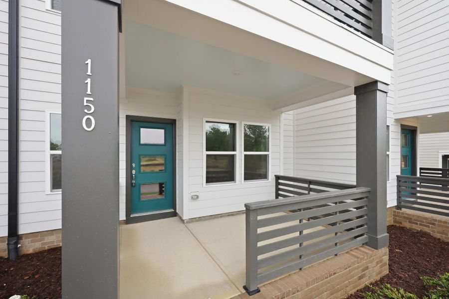 Exterior details and patio area of a home in Allen Park, Raleigh (Image 3).