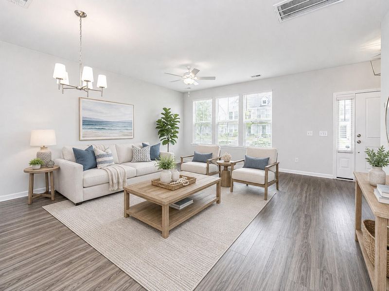 Furnished interior view inside a new home in , Summerville (Image 10).